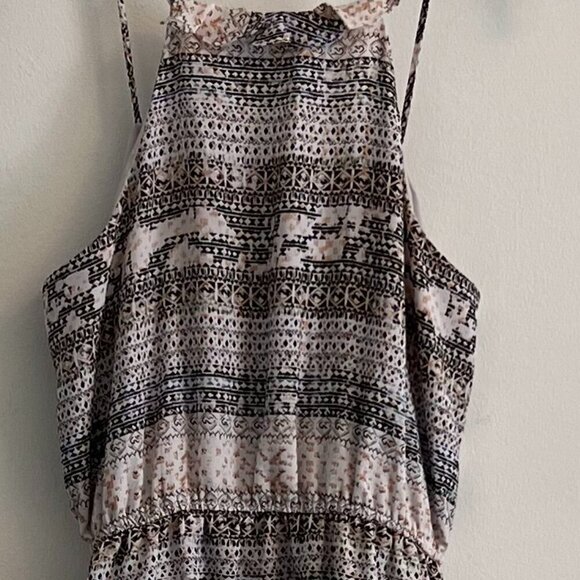 BCBGeneration Ruffled Sleeveless Mini Summer Dress - Tribal Print- Size S - Picture 4 of 8